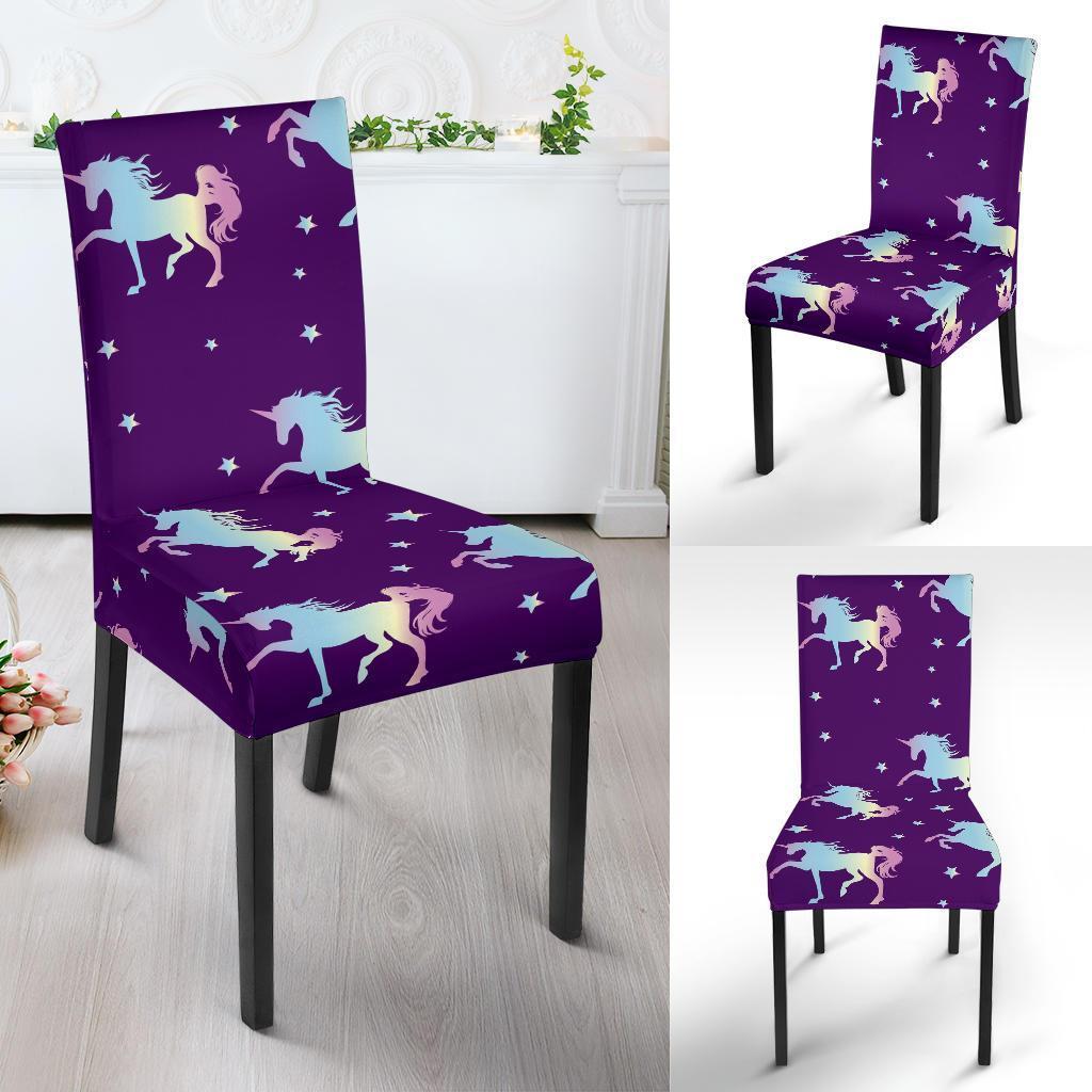 Pattern Print Unicorn Chair Cover-grizzshop