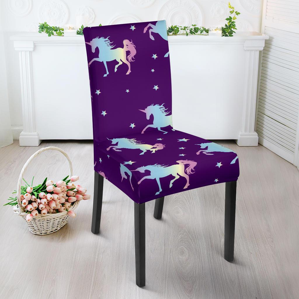 Pattern Print Unicorn Chair Cover-grizzshop