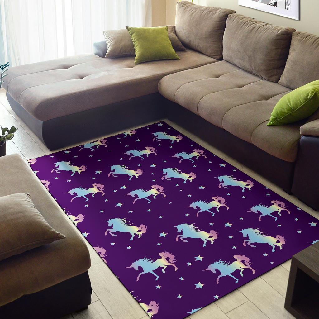 Pattern Print Unicorn Floor Mat-grizzshop