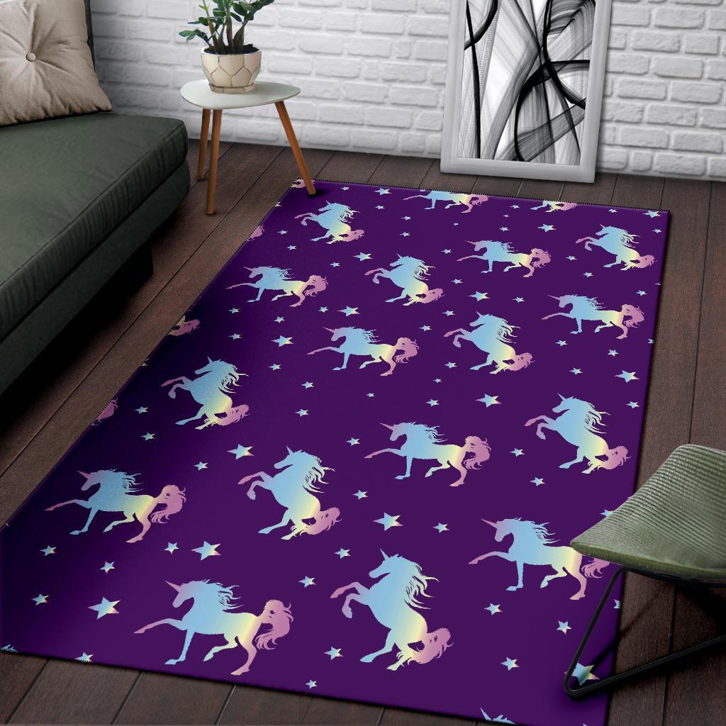 Pattern Print Unicorn Floor Mat-grizzshop