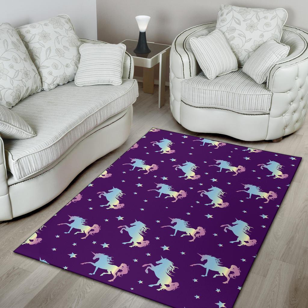 Pattern Print Unicorn Floor Mat-grizzshop