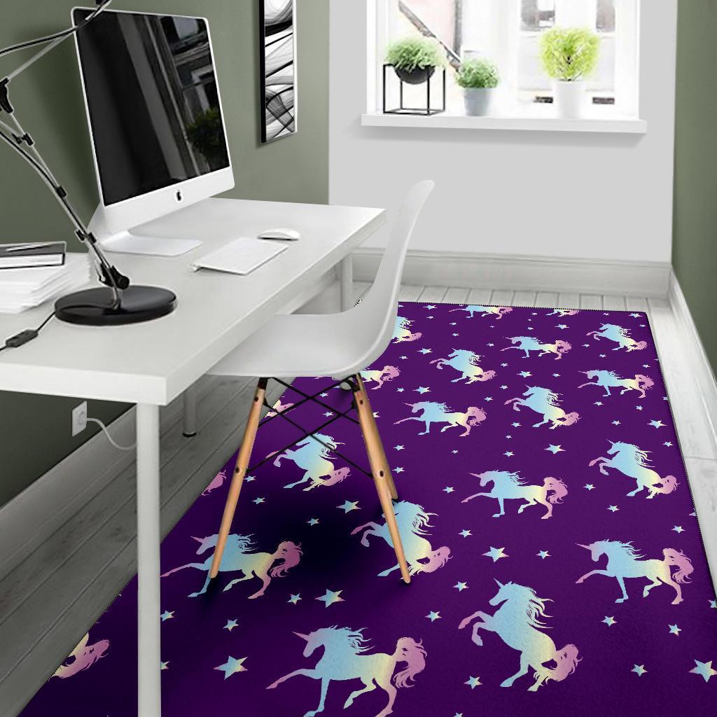 Pattern Print Unicorn Floor Mat-grizzshop