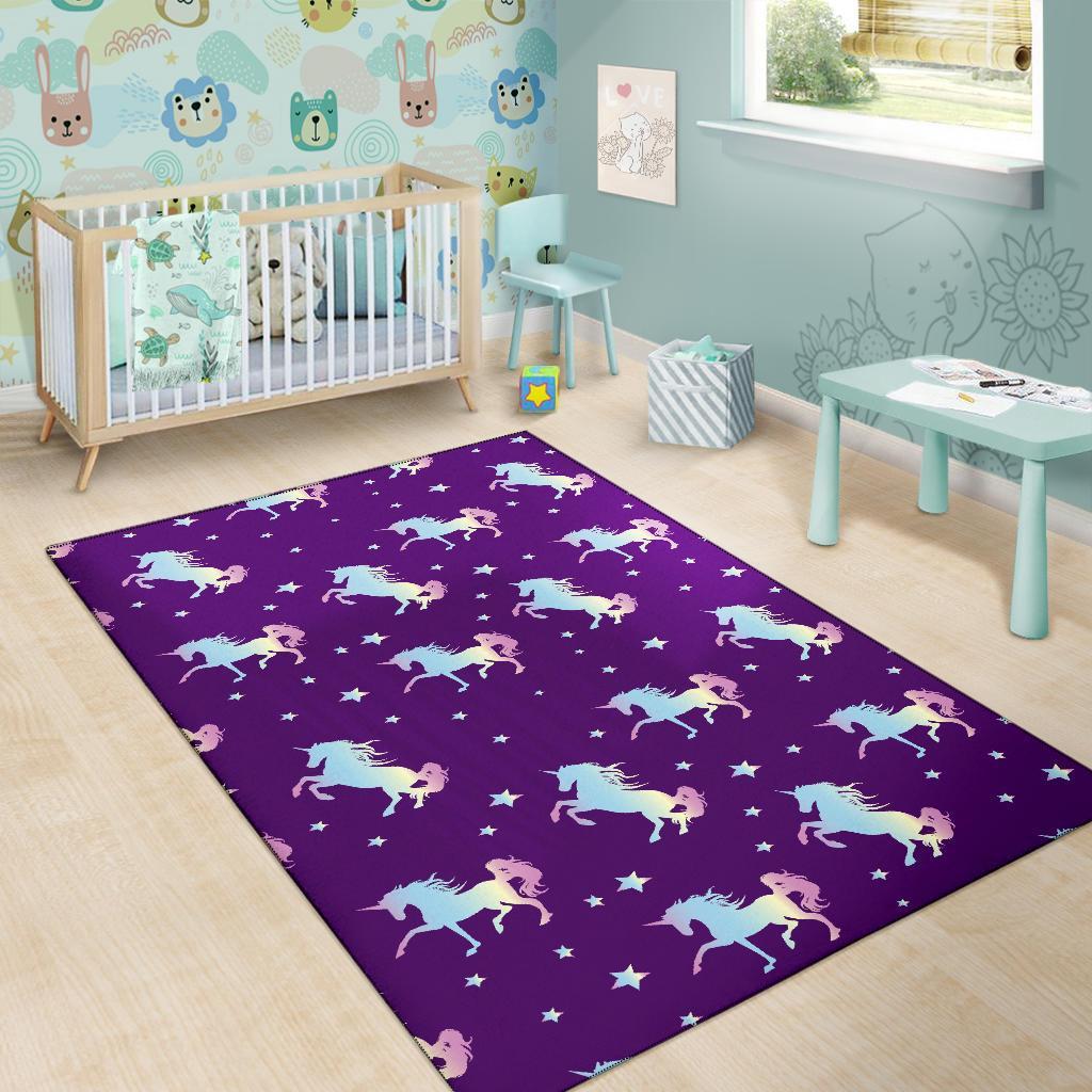 Pattern Print Unicorn Floor Mat-grizzshop