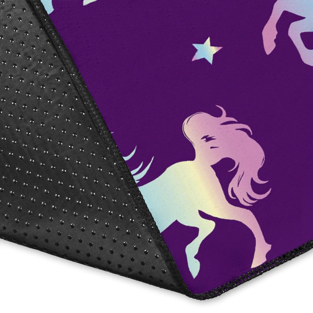 Pattern Print Unicorn Floor Mat-grizzshop