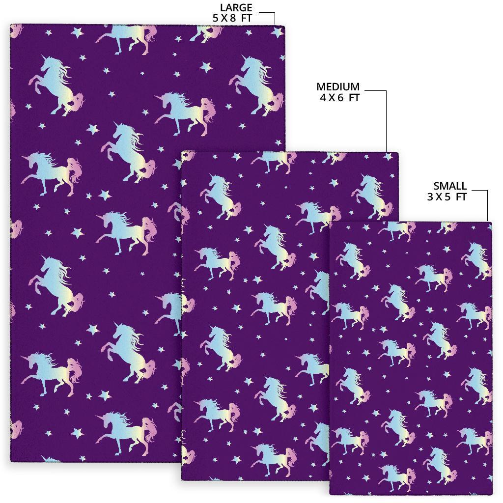 Pattern Print Unicorn Floor Mat-grizzshop