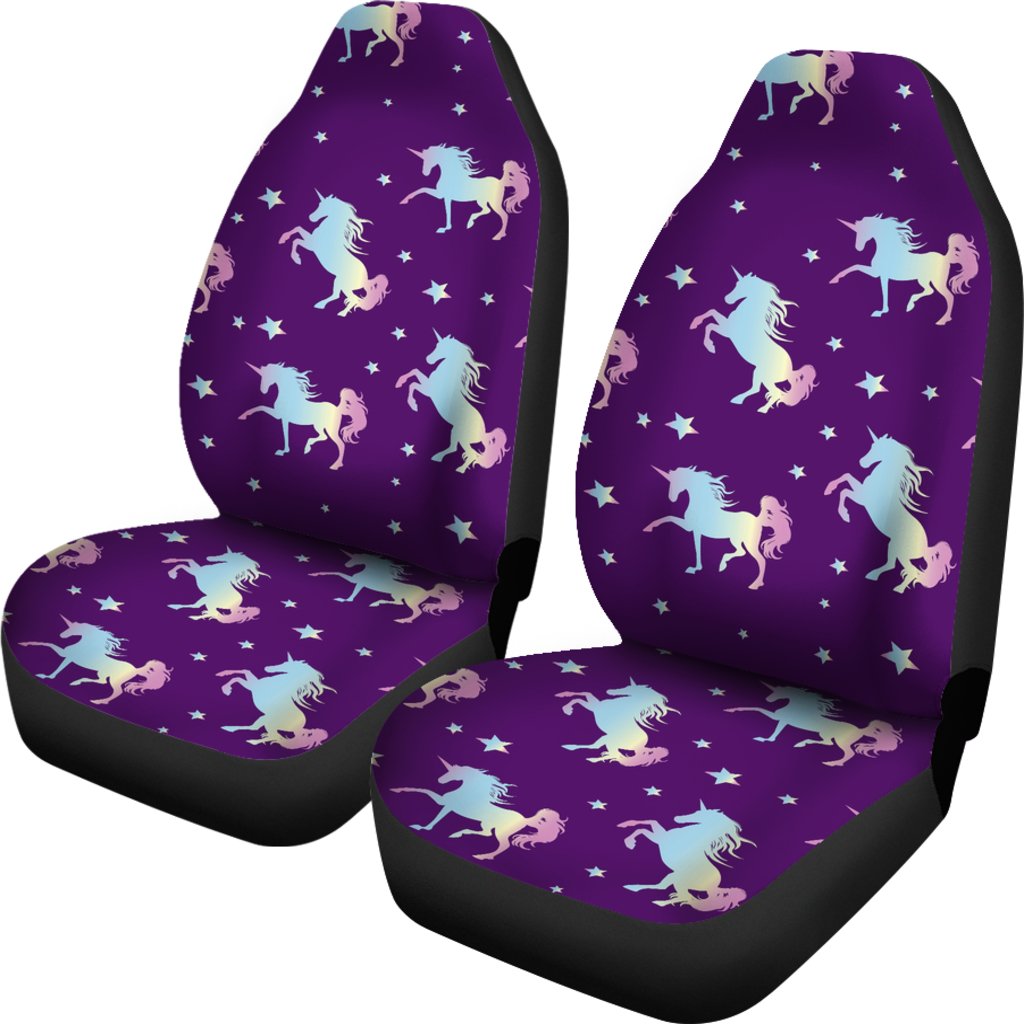 Pattern Print Unicorn Universal Fit Car Seat Covers-grizzshop