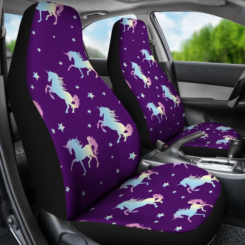 Pattern Print Unicorn Universal Fit Car Seat Covers-grizzshop