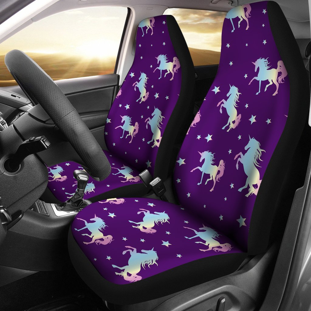 Pattern Print Unicorn Universal Fit Car Seat Covers-grizzshop