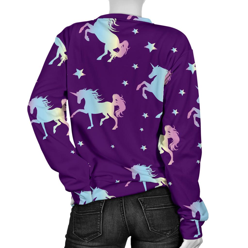 Pattern Print Unicorn Women's Sweatshirt-grizzshop