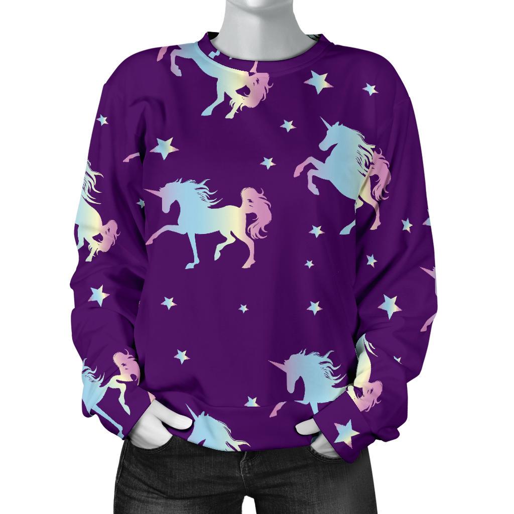 Pattern Print Unicorn Women's Sweatshirt-grizzshop