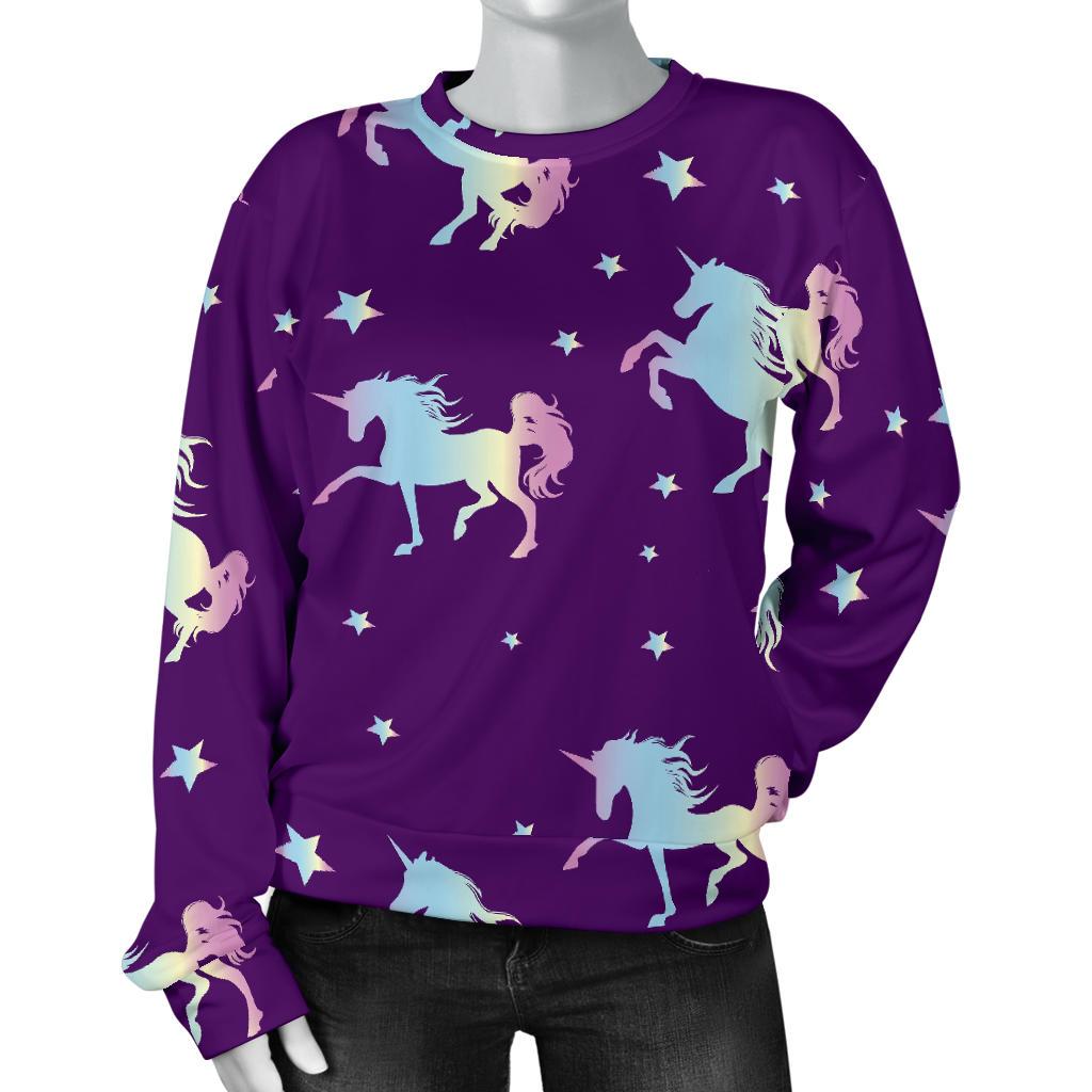 Pattern Print Unicorn Women's Sweatshirt-grizzshop