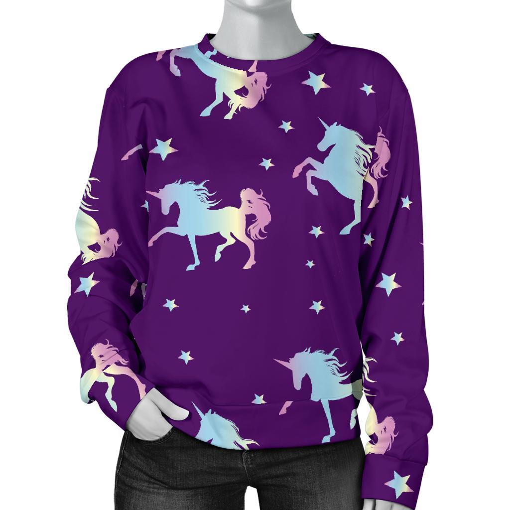 Pattern Print Unicorn Women's Sweatshirt-grizzshop