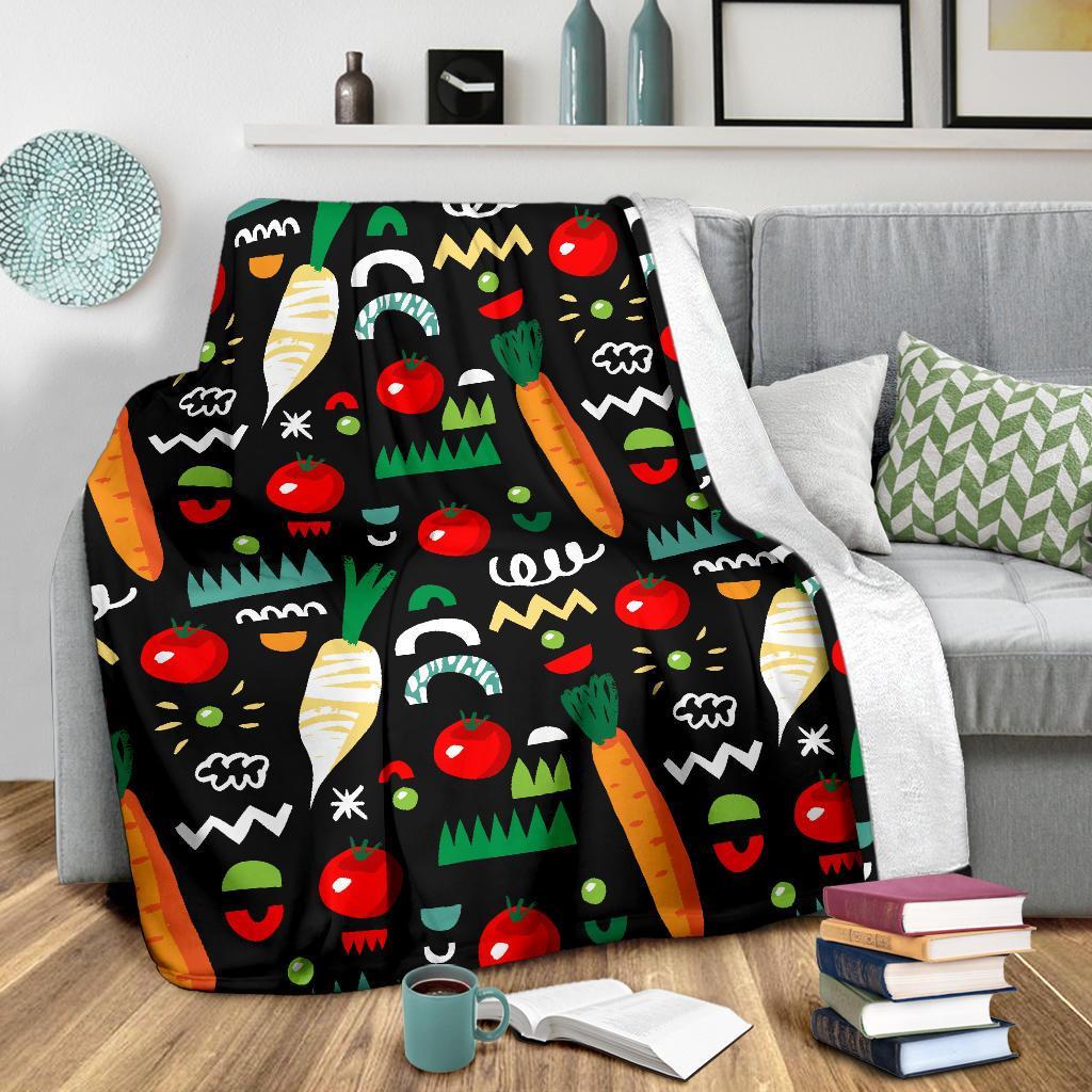 Pattern Print Vegan Blanket-grizzshop