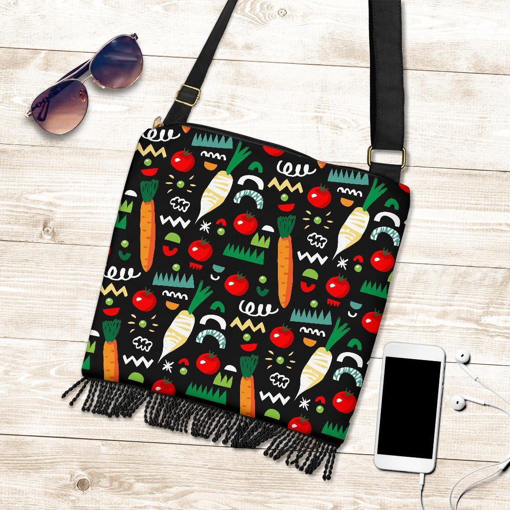 Pattern Print Vegan Crossbody bags-grizzshop