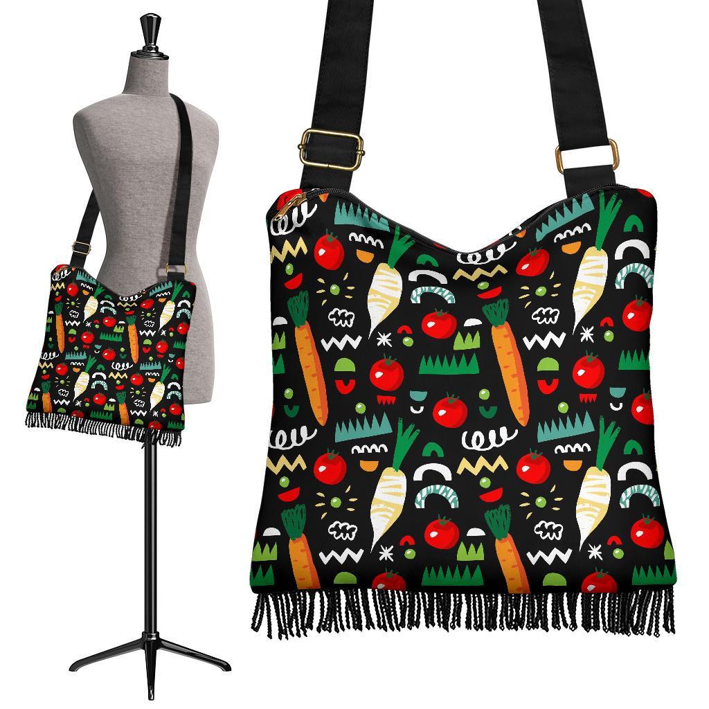 Pattern Print Vegan Crossbody bags-grizzshop