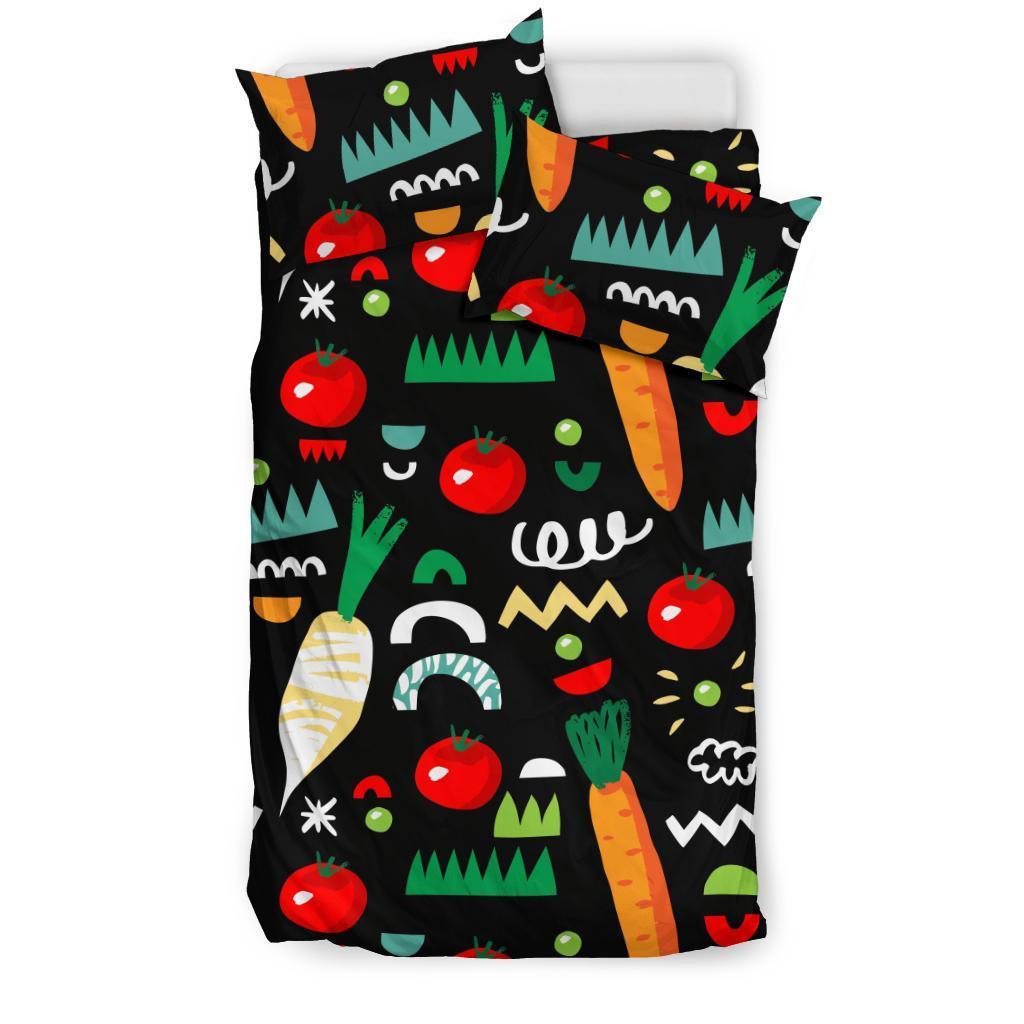 Pattern Print Vegan Duvet Cover Bedding Set-grizzshop
