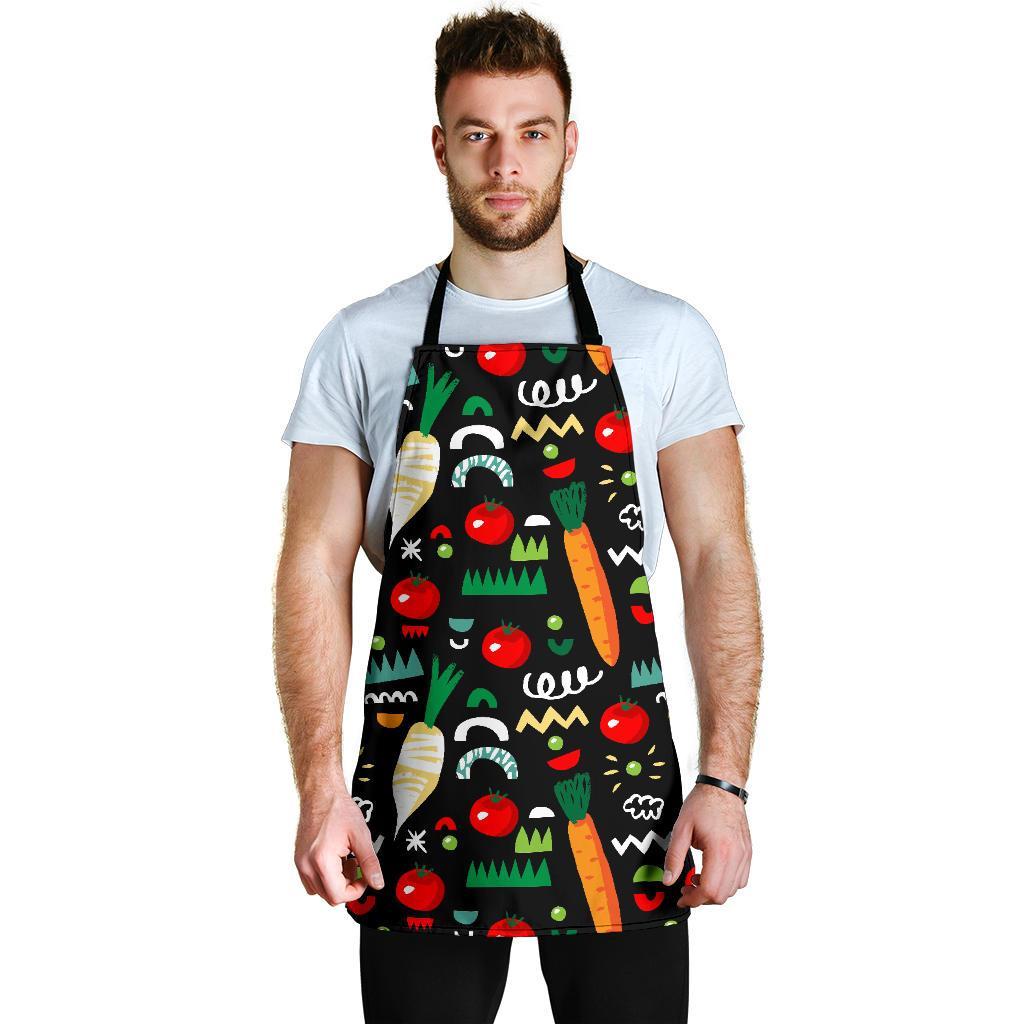 Pattern Print Vegan Men's Apron-grizzshop