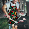 Pattern Print Vegan Men's Apron-grizzshop