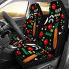 Pattern Print Vegan Universal Fit Car Seat Covers-grizzshop