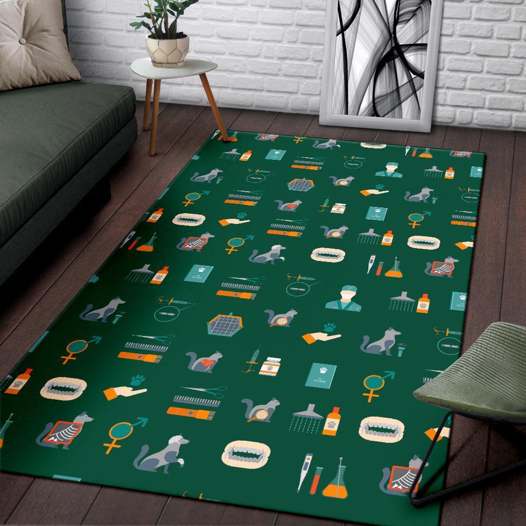 Pattern Print Veterianary Floor Mat-grizzshop