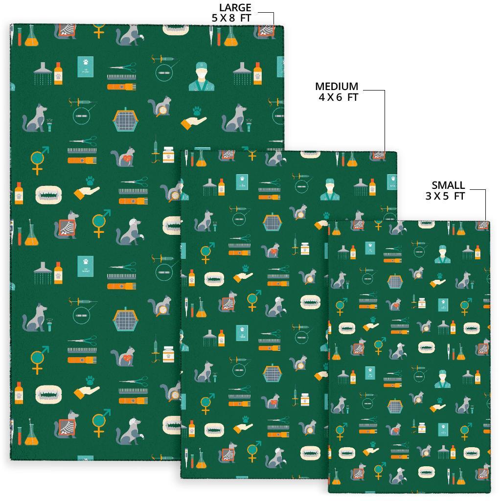 Pattern Print Veterianary Floor Mat-grizzshop