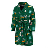 Pattern Print Veterianary Men Long Robe-grizzshop