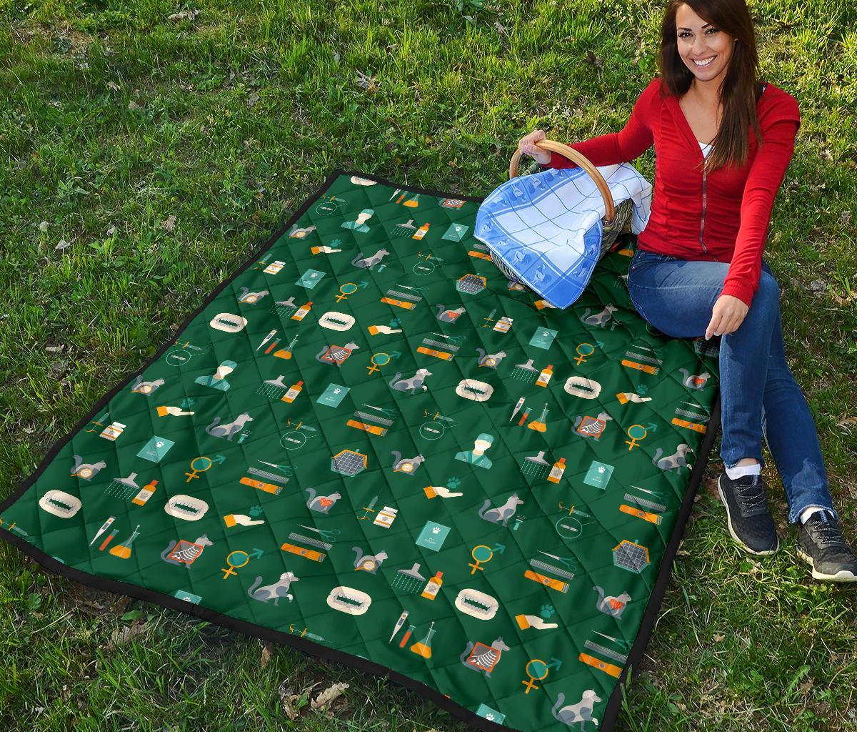 Pattern Print Veterianary Quilt-grizzshop