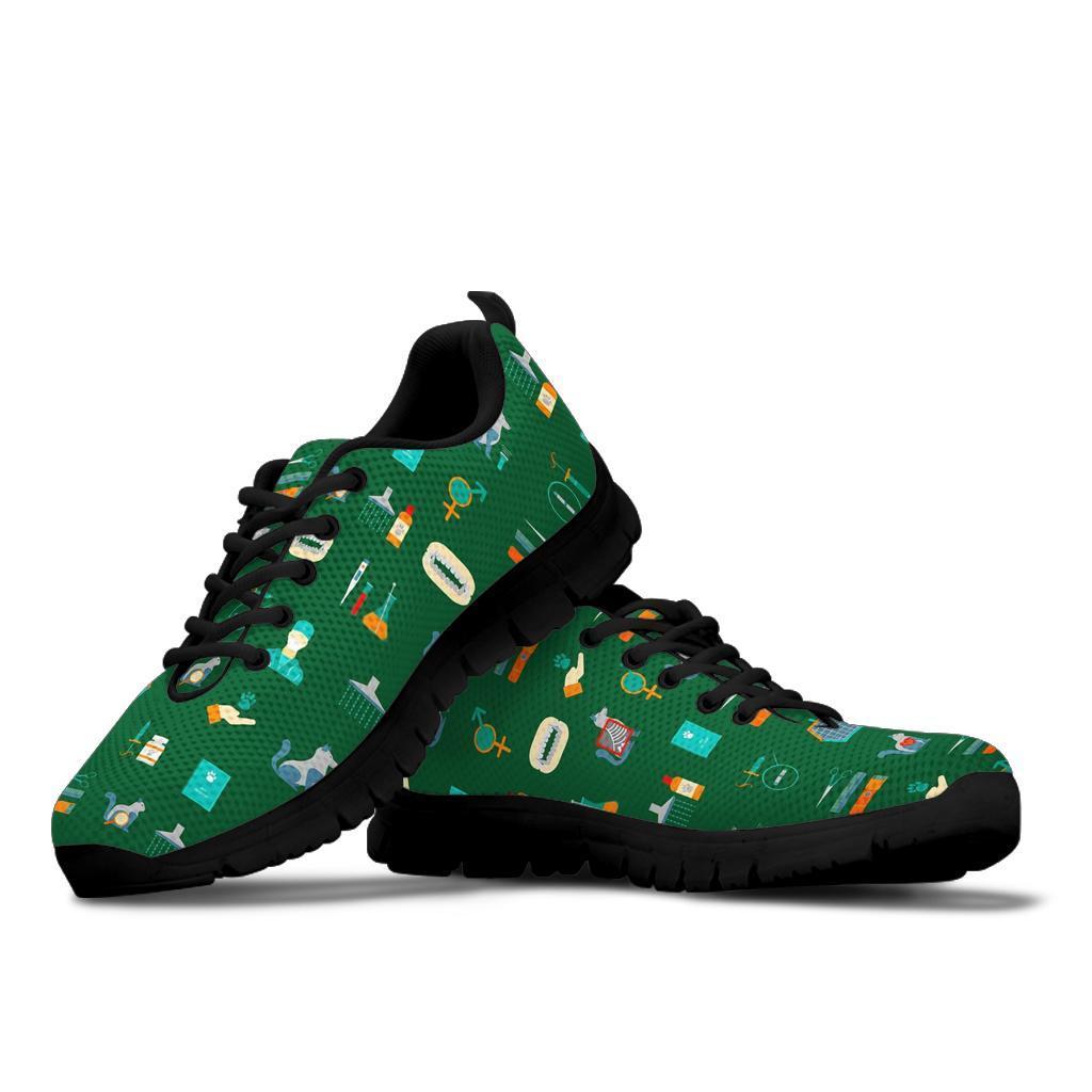 Pattern Print Veterianary Sneaker Shoes For Men Women-grizzshop