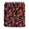 Pattern Print Violin Duvet Cover Bedding Set-grizzshop