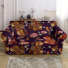 Pattern Print Violin Loveseat Cover-grizzshop