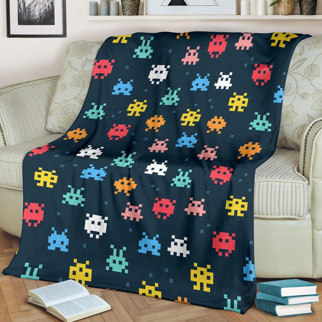 Pattern Print Virus Bacteria Blanket-grizzshop