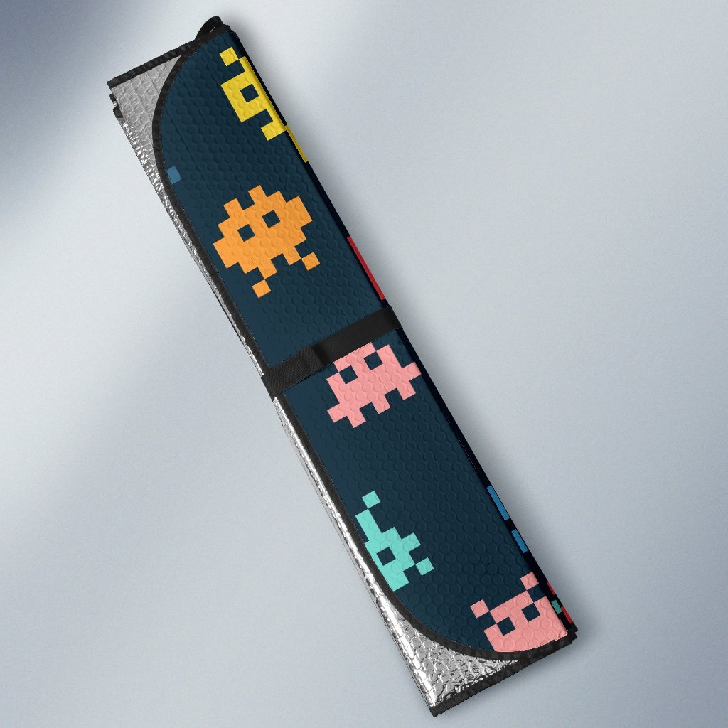 Pattern Print Virus Bacteria Car Sun Shade-grizzshop
