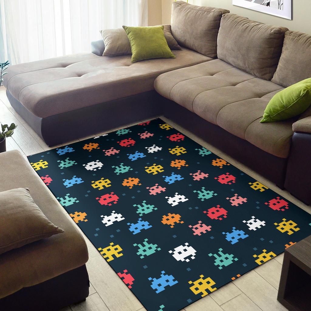 Pattern Print Virus Bacteria Floor Mat-grizzshop