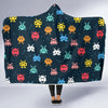 Load image into Gallery viewer, Pattern Print Virus Bacteria Hooded Blanket-grizzshop