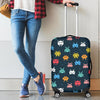 Pattern Print Virus Bacteria Luggage Cover Protector-grizzshop