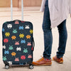 Pattern Print Virus Bacteria Luggage Cover Protector-grizzshop