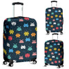 Pattern Print Virus Bacteria Luggage Cover Protector-grizzshop