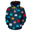 Pattern Print Virus Bacteria Men Women Pullover Hoodie-grizzshop