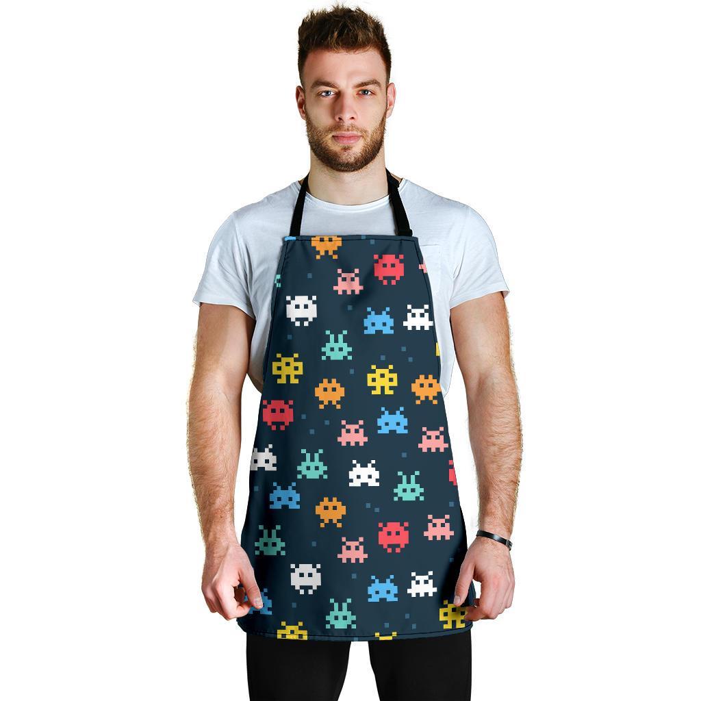 Pattern Print Virus Bacteria Men's Apron-grizzshop