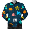 Pattern Print Virus Bacteria Men's Bomber Jacket-grizzshop