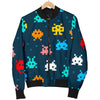 Pattern Print Virus Bacteria Men's Bomber Jacket-grizzshop