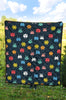 Pattern Print Virus Bacteria Quilt-grizzshop