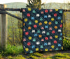 Pattern Print Virus Bacteria Quilt-grizzshop