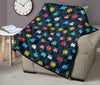 Pattern Print Virus Bacteria Quilt-grizzshop