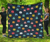 Pattern Print Virus Bacteria Quilt-grizzshop