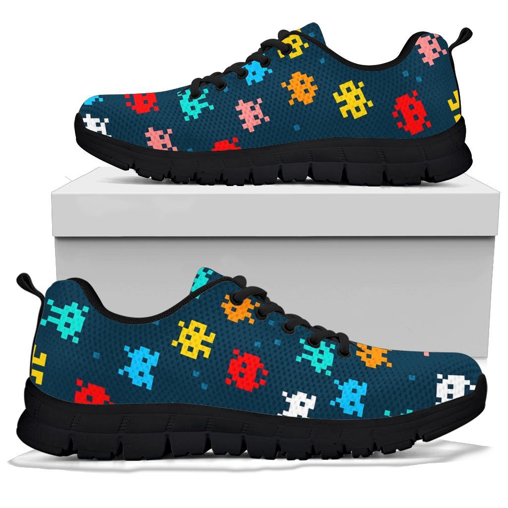 Pattern Print Virus Bacteria Sneaker Shoes For Men Women-grizzshop