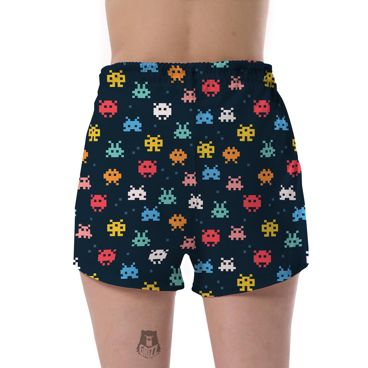 Pattern Print Virus Bacteria Women's Shorts-grizzshop
