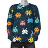 Pattern Print Virus Bacteria Women's Sweatshirt-grizzshop