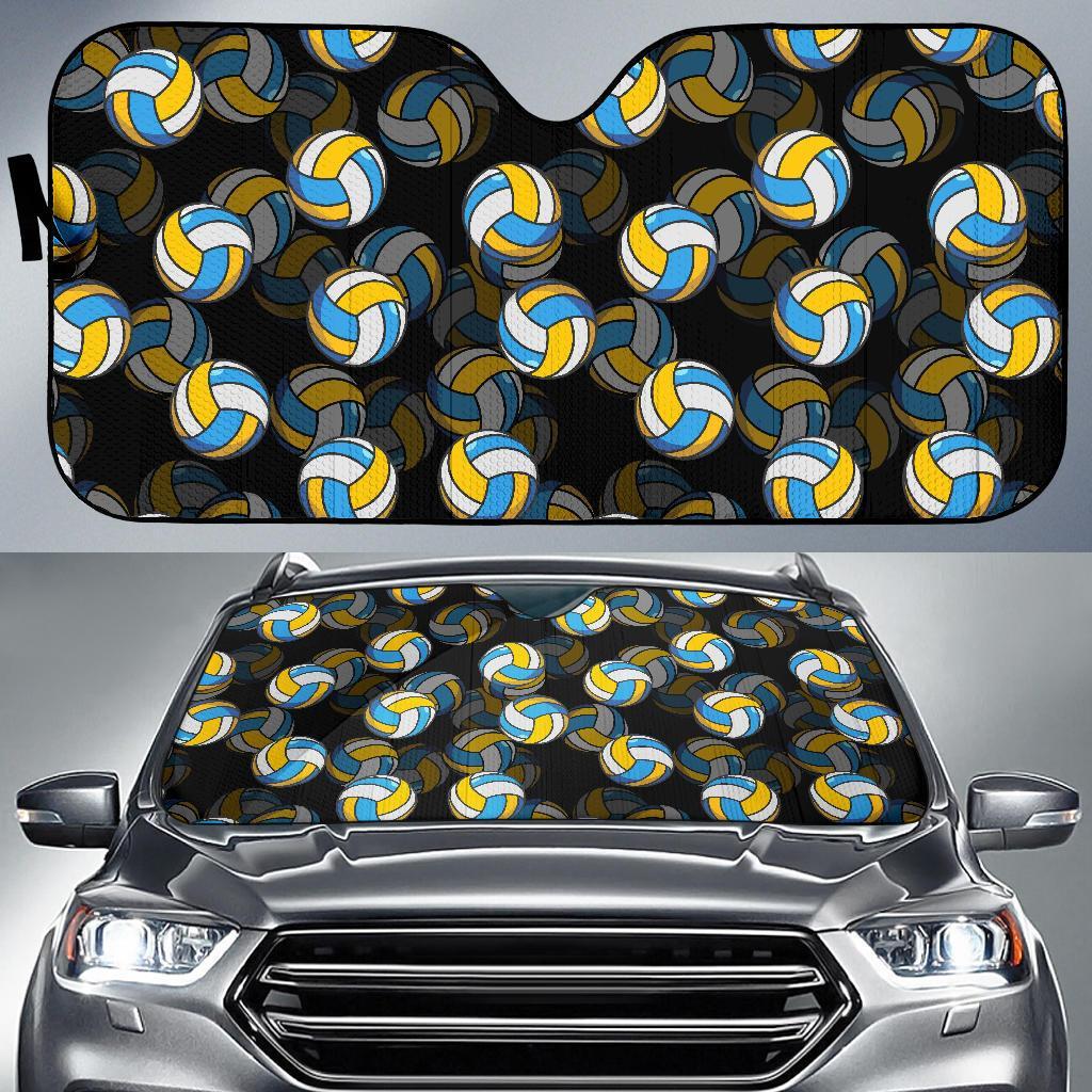 Pattern Print Volleyball Car Sun Shade-grizzshop