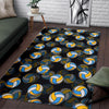 Pattern Print Volleyball Floor Mat-grizzshop